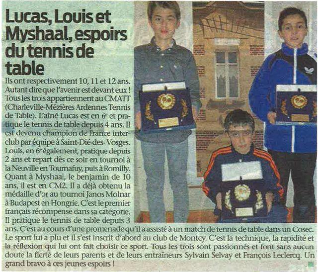 CMATT - Lucas, Louis et Myshaal, espoirs du tennis de table.jpg