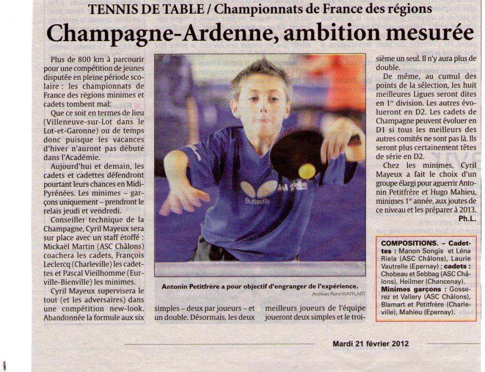 Championnat de France des Régions - Champagne-Ardenne, ambition mesurée.jpg